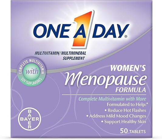 One A Day Women's Menopause Multivitamin with Vitamin A, Vitamin C, Vitamin D, Vitamin E and Zinc for Immune Health Support, Tablet