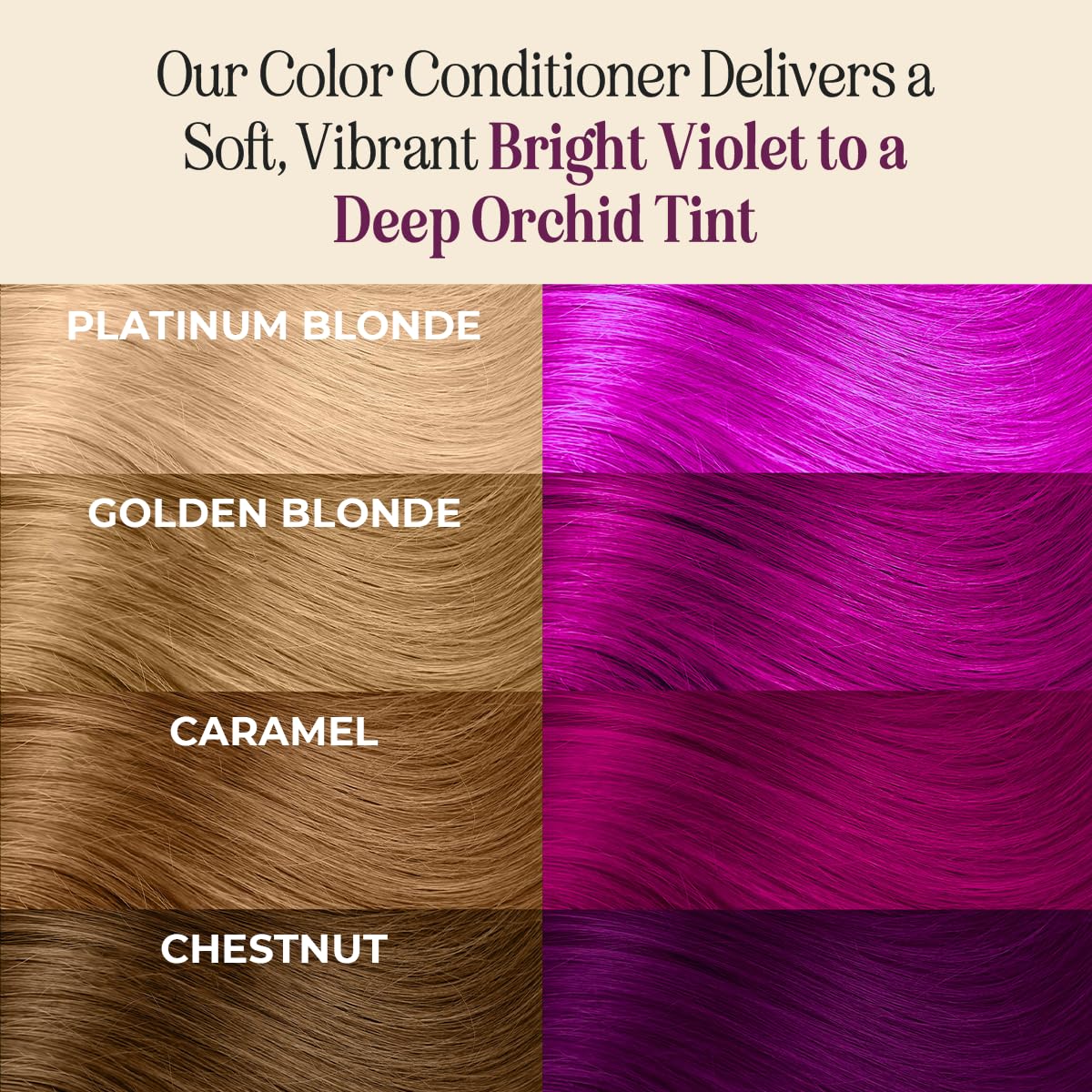 INH Semi Permanent Hair Color | Color Depositing Conditioner | Garnet Violet Hair Dye | No Bleach & No Peroxide Temporary Tint for Women & Men | Vegan, Ammonia Free, & Sulfate Free | Ready to Use, 6oz