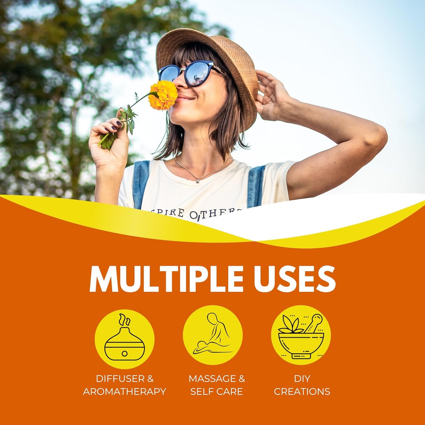 Best of Nature Clarity Essential Oil Blend – Bergamot, Grapefruit, Palmarosa & Lemongrass – 100% Pure for Diffuser, Focus & Mental Boost – Fresh Aromatherapy