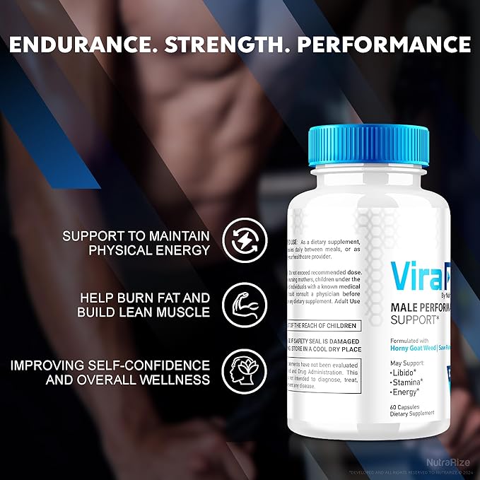(2 Pack) ViraFlexx for Men, ViraFlex Pro Capsules, Male Performance Support 500mg, All Natural Dietary Supplement to Support Overall Health, Vira Flexx Reviews (120 Capsules)