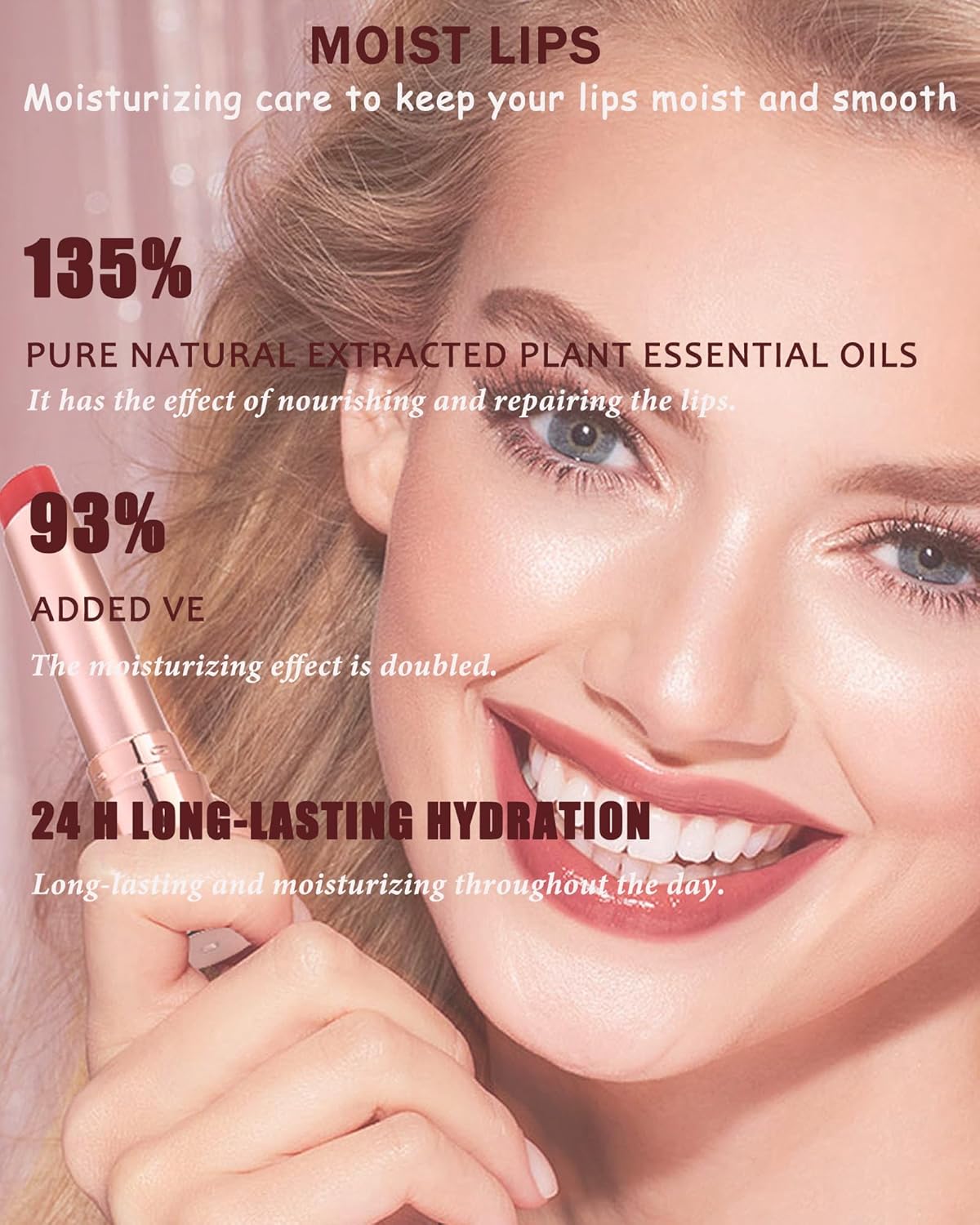 Moisturizing Lip Balm, Nude Sheer Brown Lipstick Hydrating Tinted Lip Gloss, Long Lasting Waterproof Liptint Balm Natural Non-Stick Lips Oil Stain,Glossy Lipcolor Juicy Finish for Dry Cracked Lips-05