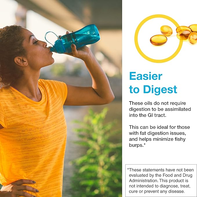 XYMOGEN Omega MonoPure 650 EC - Fish Oil with 3X Greater Absorption - DHA EPA Omega 3 Supplement for Heart Health + Cognitive Support (60 Softgels)