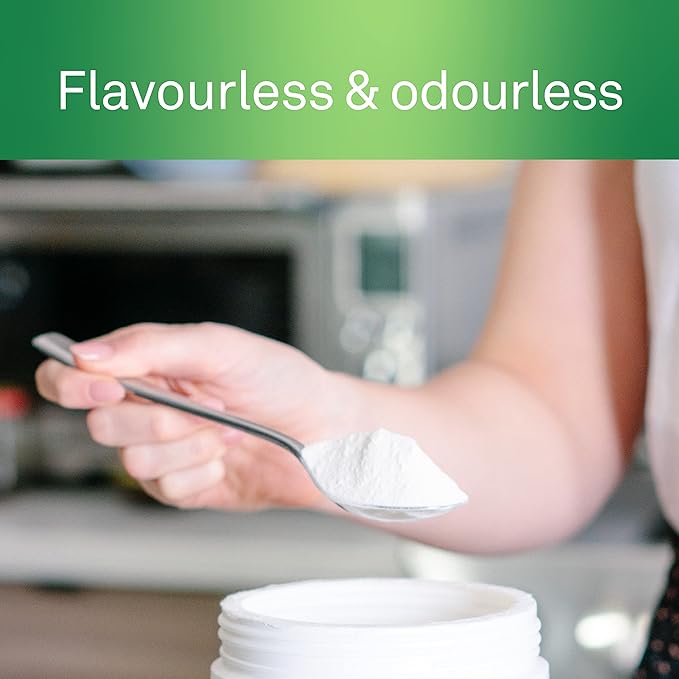 Organika Enhanced Collagen Peptides Protein Powder for Healthy Hair, Skin, Nails, Joints - Hydrolyzed for Better Absorption - Grass-Fed, Non-GMO, Type I and III - Unflavored 17.64 oz