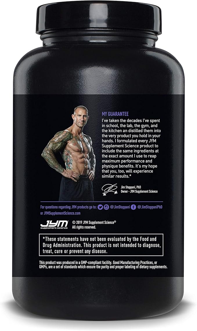 ZMA JYM, Zinc & Magnesium Supplement - Zinc, Magnesium and Vitamin B6, YM Supplement Science, 90 Vegetarian Capsules
