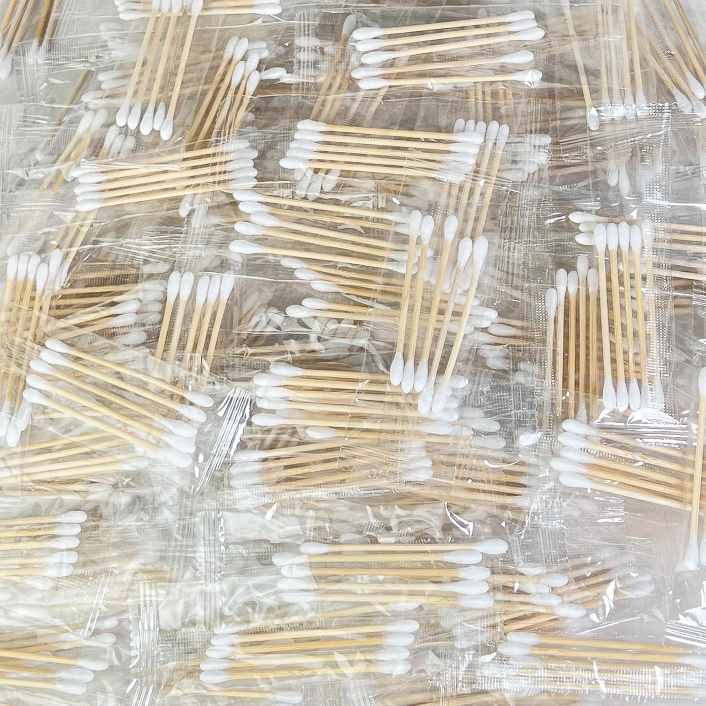 Eyxformula 1000 Count Individually Wrapped Cotton Swabs (200 Bags/5-count-pack) - Bulk Sterile Bamboo Sticks Travel Size Swabs for Ear Cleaning, Hygiene Care, First Aid & Makeup