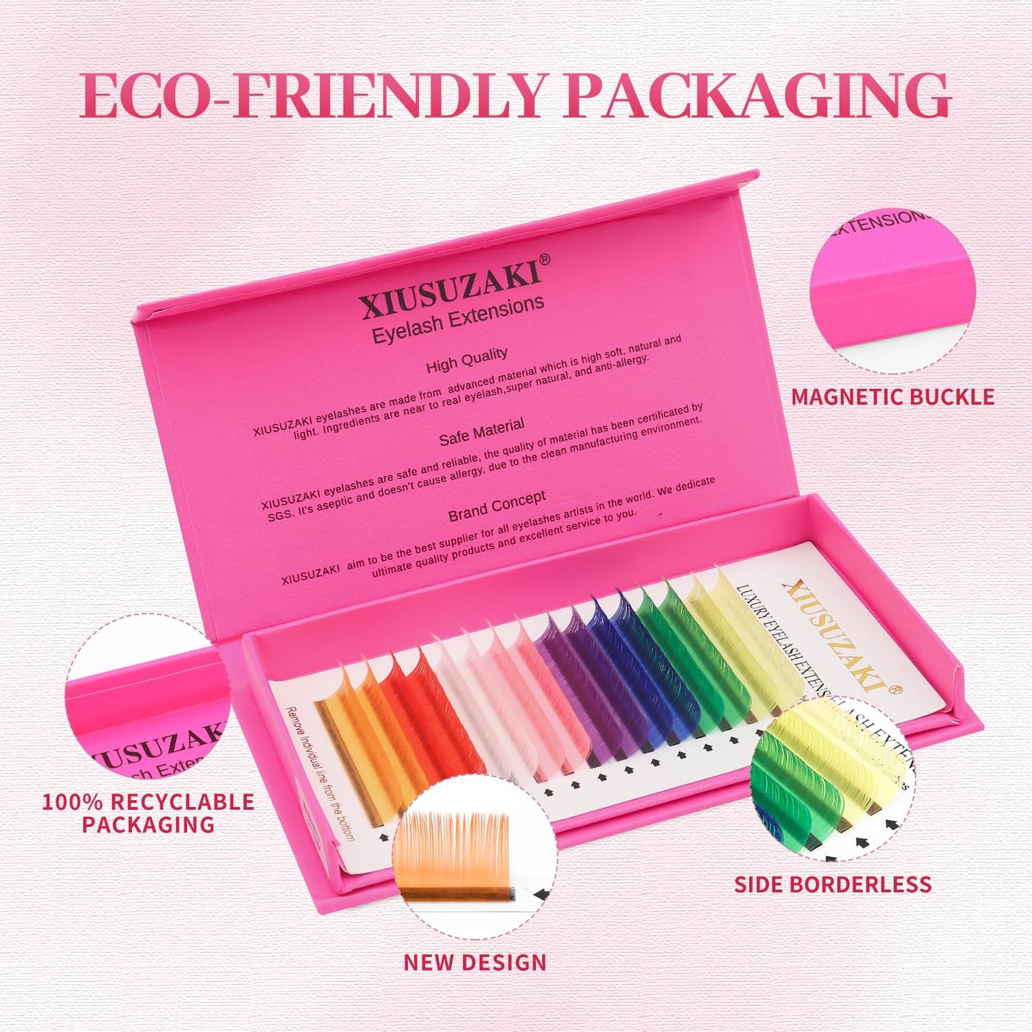 Eyelash Extensions Classic C Curl Lashes 15mm Natural Colored Soft Lashes 0.07 Individual 16 Rows Volume False Eyelashes Professional Use(Colored,0.07-C,15mm)