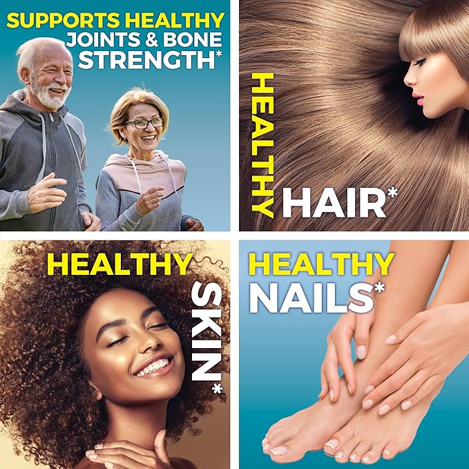 Viva Naturals Bovine Collagen Peptides Powder, 1 lb – Hydrolyzed Collagen for Women – Supporting Healthy Joints, Hair Skin and Nails – Unflavored Collagen Powder