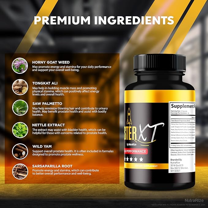 (2 Pack) Booster XT For Men, Booster XT Male Enhancing Capsules, Premium Formula To Support Daily Energy & Peak Performance, Multivitamin Pills For Overall Health, BoosterXT Reviews (120 Capsules)