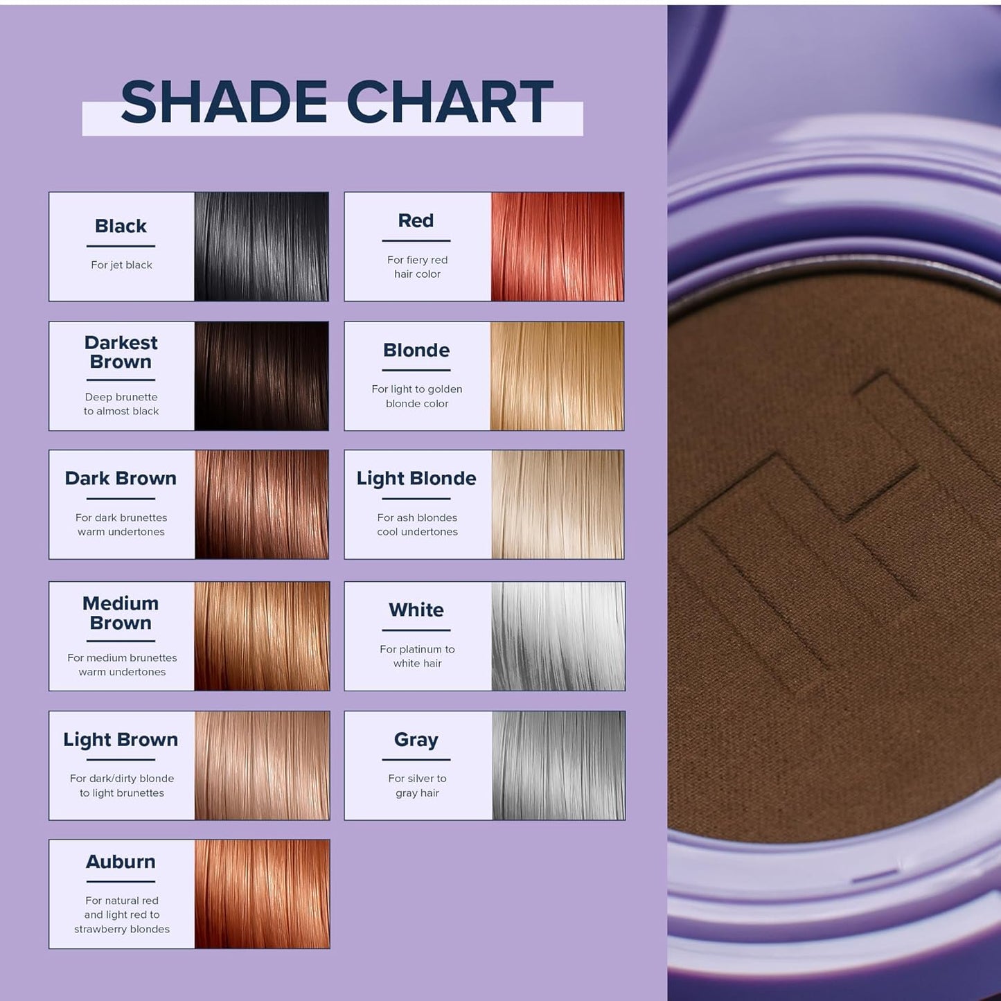 TRUHAIR Root & Scalp Cover Up Pressed Powder Compact, Waterproof, Weightless Hair Coverage & Bald Spot Concealing, Root Touch Up Hair Color for Gray Coverage & Thinning Areas, 0.35 Oz (Light Blonde)