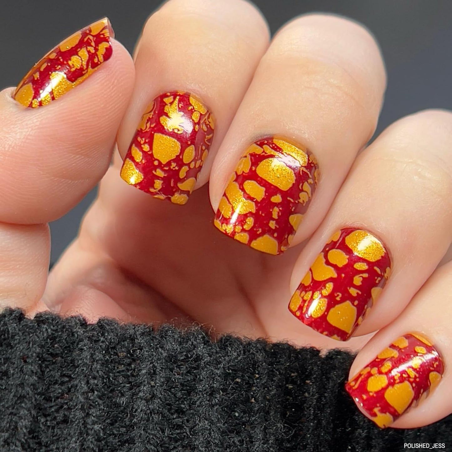 Maniology Fluid Art Special FX Nail Stamping Plate, Water Marbling Designs DIY Manicure, Marble Effect Patterns - Reusable, Rectangular, Stainless Steel Nail Art Template