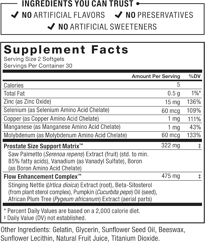 FORCE FACTOR Prostate, 3-Pack, Saw Palmetto and Beta Sitosterol Supplement for Men, Prostate Health Support, Size Support, Urinary Relief, Bladder Control, Reduce Nighttime Urination, 180 Softgels