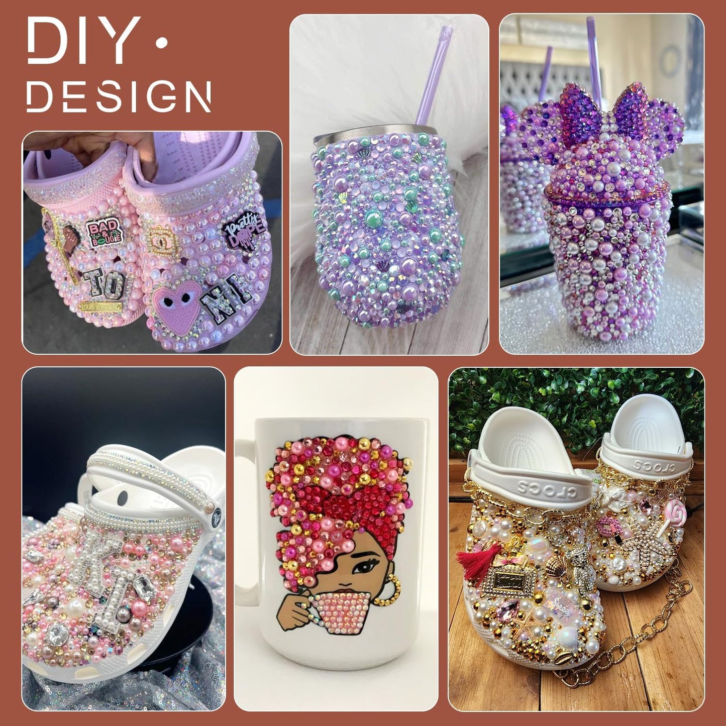 80g Flatback Pearls and Rhinestones for Crafting, Pink White 3-10mm Resin Rhinestones and Half Pearls for Bedazzling, Nail Art and Dec with 3pcs 10ml B7000 Jewelry Glue, Tweezer and Pickup Pencil