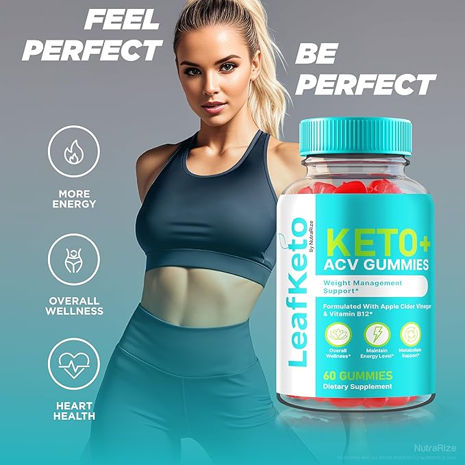 (2 Pack) Leaf Keto ACV Gummies, Official Keto + ACV Supplement, Apple Cider Vinegar, Keto Plus ACV Gummy, All Natural LeafKeto, Leaf ACV Keto Gomitas Reviews (120 Gummies)