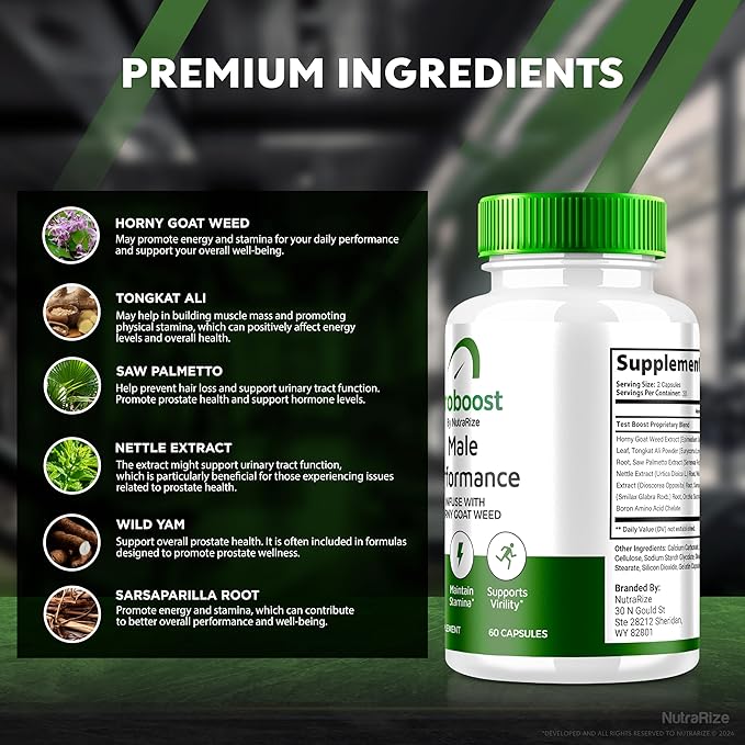 (2 Pack) Eroboost Supplement for Men, Eroboost Male Supplement, Daily Nutrition to Support Peak Performance and Overall Wellness, Official Ero Boost Formula Reviews (120 Capsules)