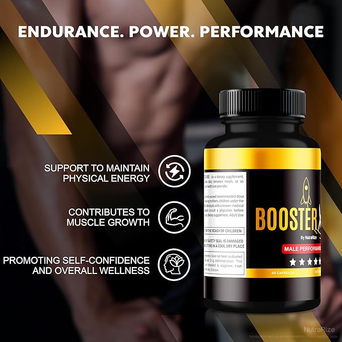 (2 Pack) Booster XT For Men, Booster XT Male Enhancing Capsules, Premium Formula To Support Daily Energy & Peak Performance, Multivitamin Pills For Overall Health, BoosterXT Reviews (120 Capsules)