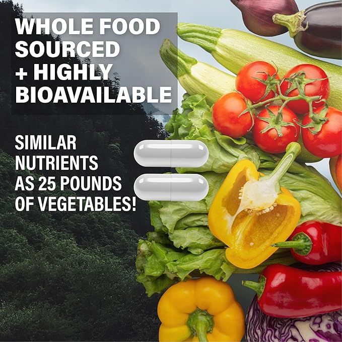 Wild Methylated Multivitamin for Women & Men | Daily Multi Vitamin | MTHFR Supplement Without Iron | Methylated B12, Folate, Vitamin C, A, K2, D, E, Choline, Biotin, ALA, CoQ10 & More (60 Capsules)