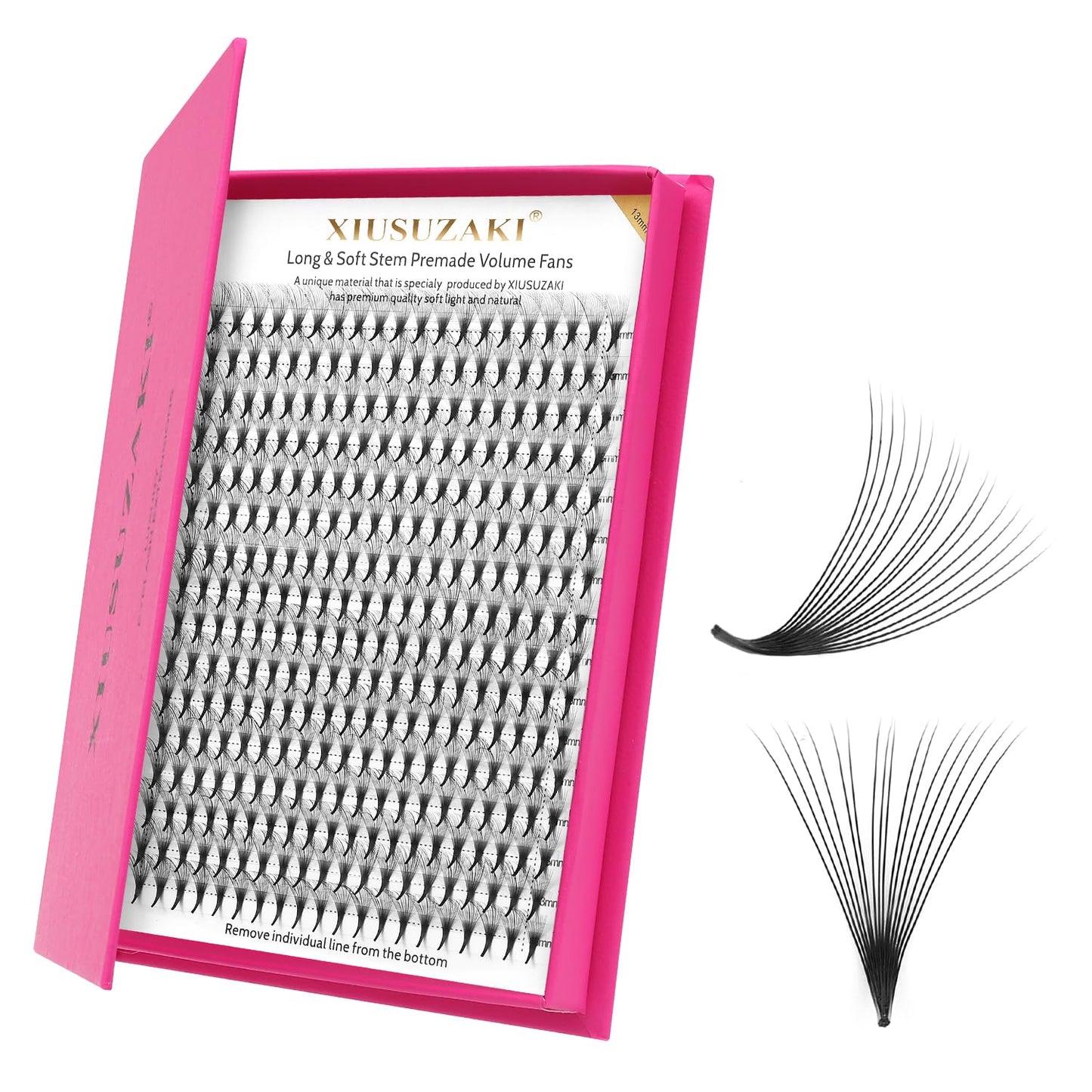 Premade Fans Eyelash Extensions 16D Volume Lash Extensions 0.03 Thickness Eyelash Extension C Curl Premade Lash Fans Mix 9-16mm Fluffy Soft Handmade Lash Fan(16D-0.03-C,9-16mm)