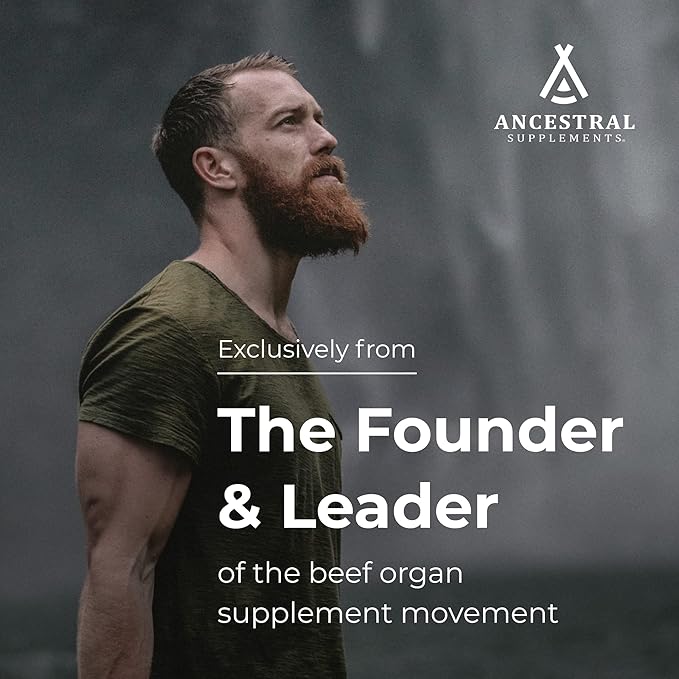 Ancestral Supplements Grass Fed Beef Bone and Marrow Supplement, 3000mg, Skin, Oral Health, and Joint Support Supplement, Promotes Whole-Body Wellness, Non GMO Whole Bone Extract, 180 Capsules