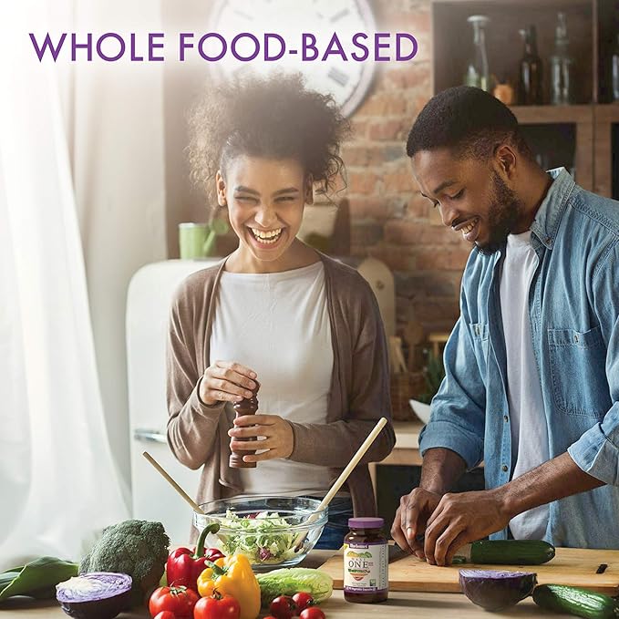 Bluebonnet Nutrition Maxi One (with Iron), Whole Food Multiple, Enzymes, Energy, Vitality, Gluten-Free, Kosher, Dairy-Free, Vegetarian Friendly, Soy-Free, Non-GMO, 90 Vegetable Capsule, 3 Month Supply, Beige