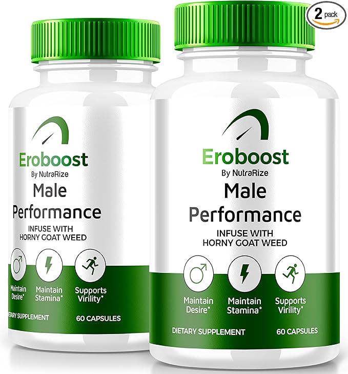 (2 Pack) Eroboost Supplement for Men, Eroboost Male Supplement, Daily Nutrition to Support Peak Performance and Overall Wellness, Official Ero Boost Formula Reviews (120 Capsules)