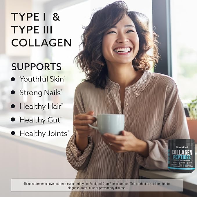 Collagen Peptides Powder - Hydrolyzed Type 1 & 3 Collagen for Hair, Skin, Nails & Joints - Unflavored Multi Collagen Protein - Grass-Fed, Keto & Paleo Friendly Collagen for Women & Men - 41 Servings