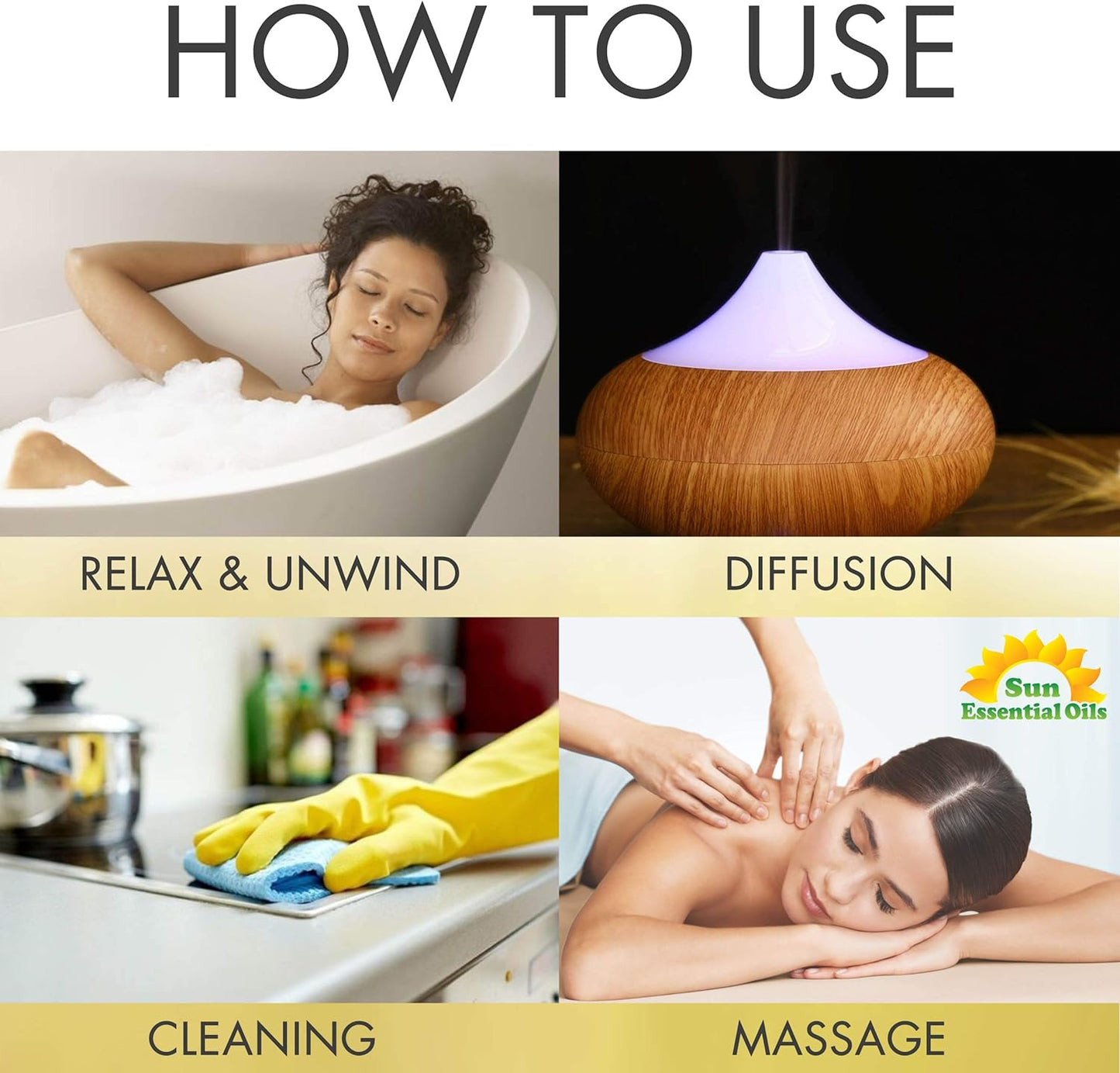 Sun Essential Oils – 4 oz Frankincense Essential Oil with Dropper for Diffuser, Skin, Face, Aromatherapy Massage, Humidifier, Warm & Resinous Scent for Candle, Lotion & Soap Making, Room Fragrance