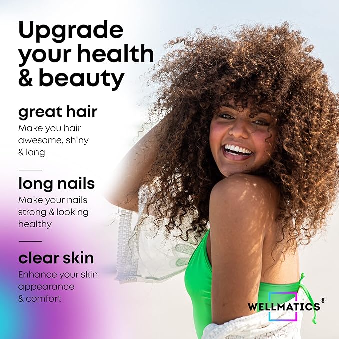 Biotin Gummies Hair Growth Vitamins with Collagen, Keratin, Vitamins B12 & D - Biotin 5000mcg Hair Vitamin Gummy - Hair Skin and Nails Gummies for Hair Growth & Hair Loss - For Women & Men - 60 Count