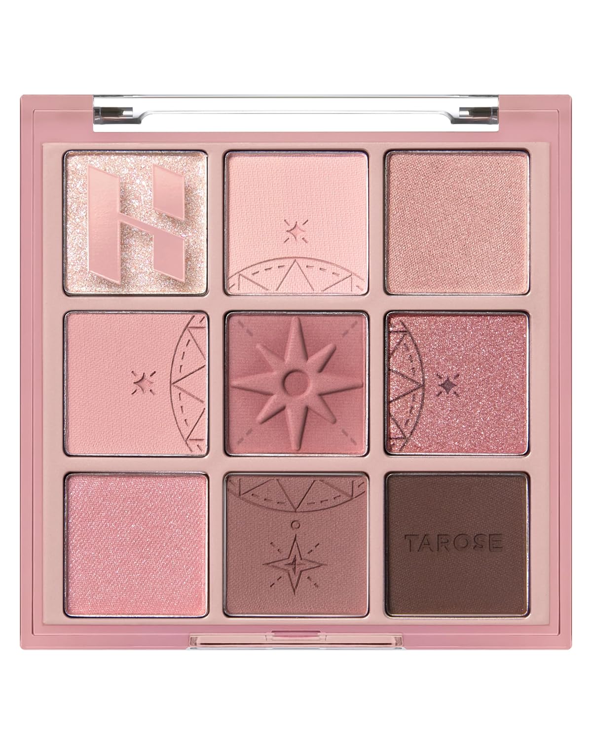 HOLIKA HOLIKA My Fave Mood 10 Pick the Rose - 9 Colors Eye Palette - Warm Tone Rose, Brown & Marsala - Matte Shimmer Eyeshadow Kit - Multipurpose for Blusher - Flawless Finish, Soft