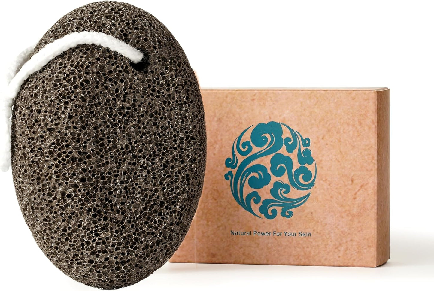 Extra Thick Pumice Stone for Feet and Hands – Ergonomic, Durable Natural Foot File – Gray, 3.9x2.8x1.6 in – Ideal for Cracked Heel Treatment,Callus Remover for feet&Dead Skin Exfoliation