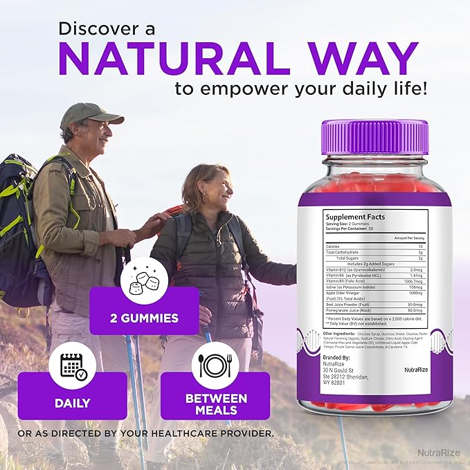 (2 Pack) RiteLyfe Gummies, Official Rite Lyfe Blood Gummies, All Natural Stabilizer to Maintain Stable Healthy Levels and Overall Wellness, Premium Formula RiteLyfe Gomitas Review (120 Gummies)