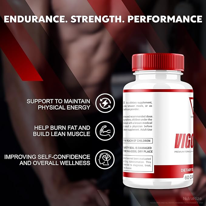 (2 Pack) Vigor 8 for Men, Vigor 8 Pills Male Enhancing Formula, Vigor Eight Supplement Capsules Test Boost, Vigor8 Stamina Booster Reviews Horny Goat Weed Tongkat Ali (120 Capsules)