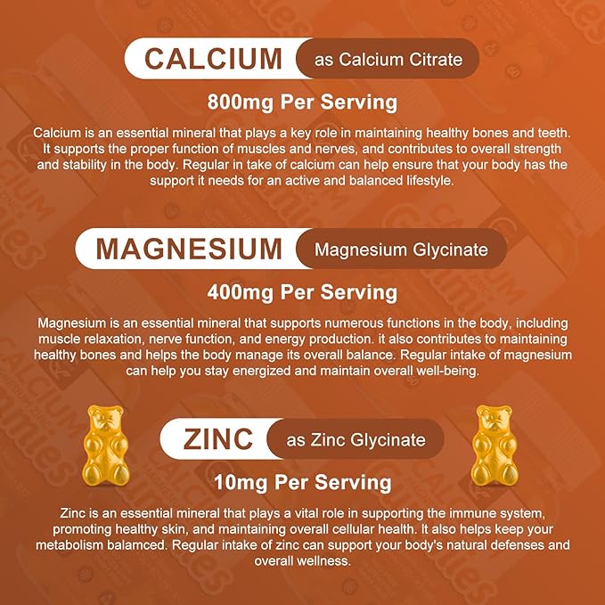 1200mg Calcium Gummies with Vitamin D3,K2,B12 & B6 - Plant Complex Calcium Magnesium Supplement with Glycinate,Potassium,Sea Moss,Ashwagandha Root for Bone & Teeth Strength, Muscle & Immune