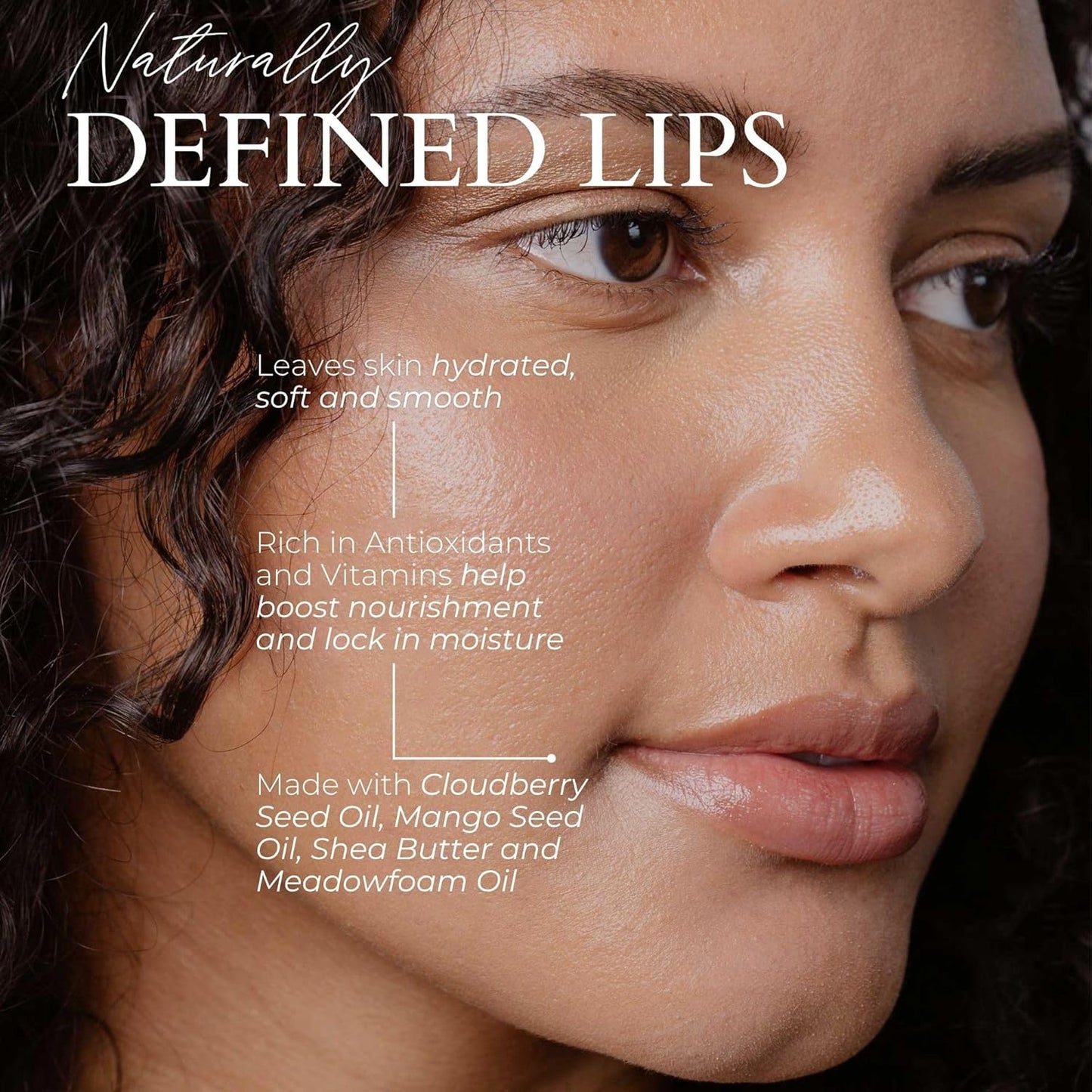 FITGLOW Beauty Vegan Lip Liner Pencil | Long-Lasting Lip Enhancer with Blending Brush | Hydrating Plumping Lip Liner | Smudge-Proof Lip Perfector | Define Shape & Fill | Buff, 1.1g