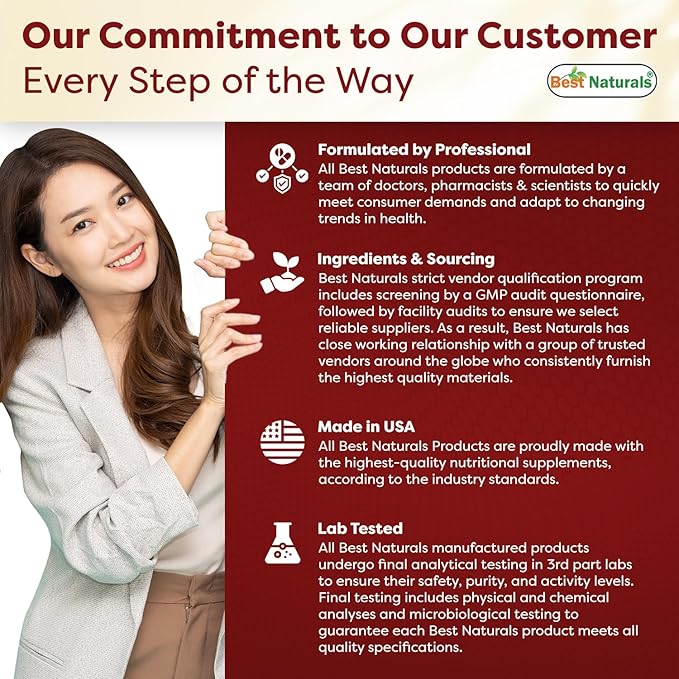 Best Naturals 3 Pack L-Arginine 1000 mg 120 Tablets - Pharmaceutical Grade L Arginine Supplement Promotes Nitric Oxide Synthesis (Total 360 Tablets)