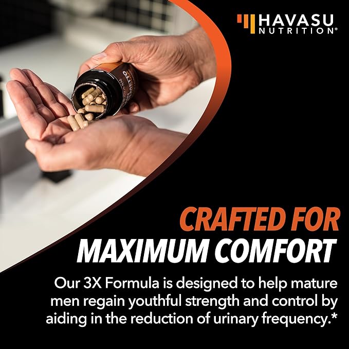 Saw Palmetto Supplement - Potent 3X Formula with Stinging Nettle + Pumpkin Seed Extract - DHT Blocker Urinary Health & Prostate Support Supplement for Mens Health - Saw Palmetto for Men 2 Month Supply