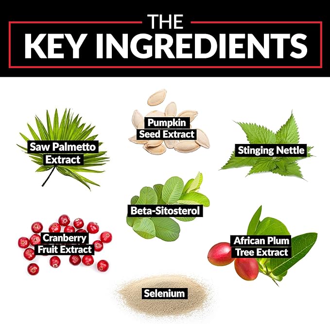 FORCE FACTOR Prostate, 3-Pack, Saw Palmetto and Beta Sitosterol Supplement for Men, Prostate Health Support, Size Support, Urinary Relief, Bladder Control, Reduce Nighttime Urination, 180 Softgels