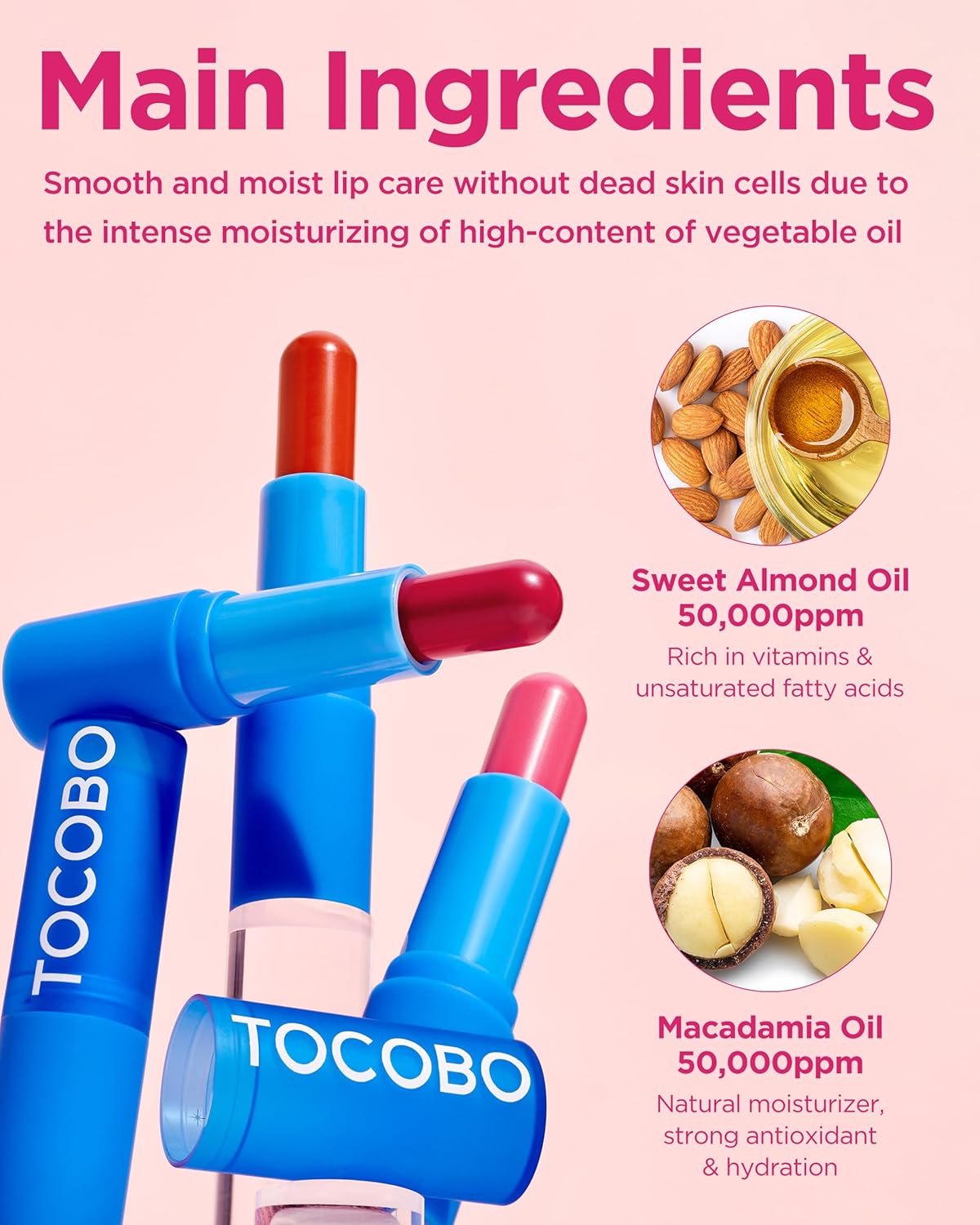 [TOCOBO] Powder Cream Lip Balm 032 Rose Petal 0.67 oz / 19g | Soft Matte Velvet Type Vegan Lip Balm & Creamy Powder Texture without Exfoliation, mother's day