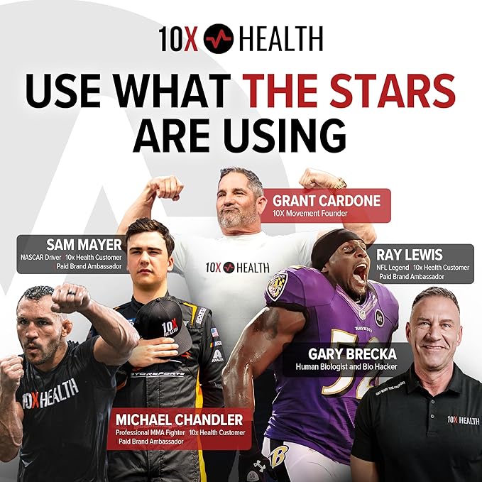 10X Health 5 MTHF Supplement - Methylated Multivitamin with Methylfolate & Magnesium for Brain, Heart Health, DNA & Neurotransmitter Synthesis - Bioavailable 5-MTHF Supplement - 60 Capsules