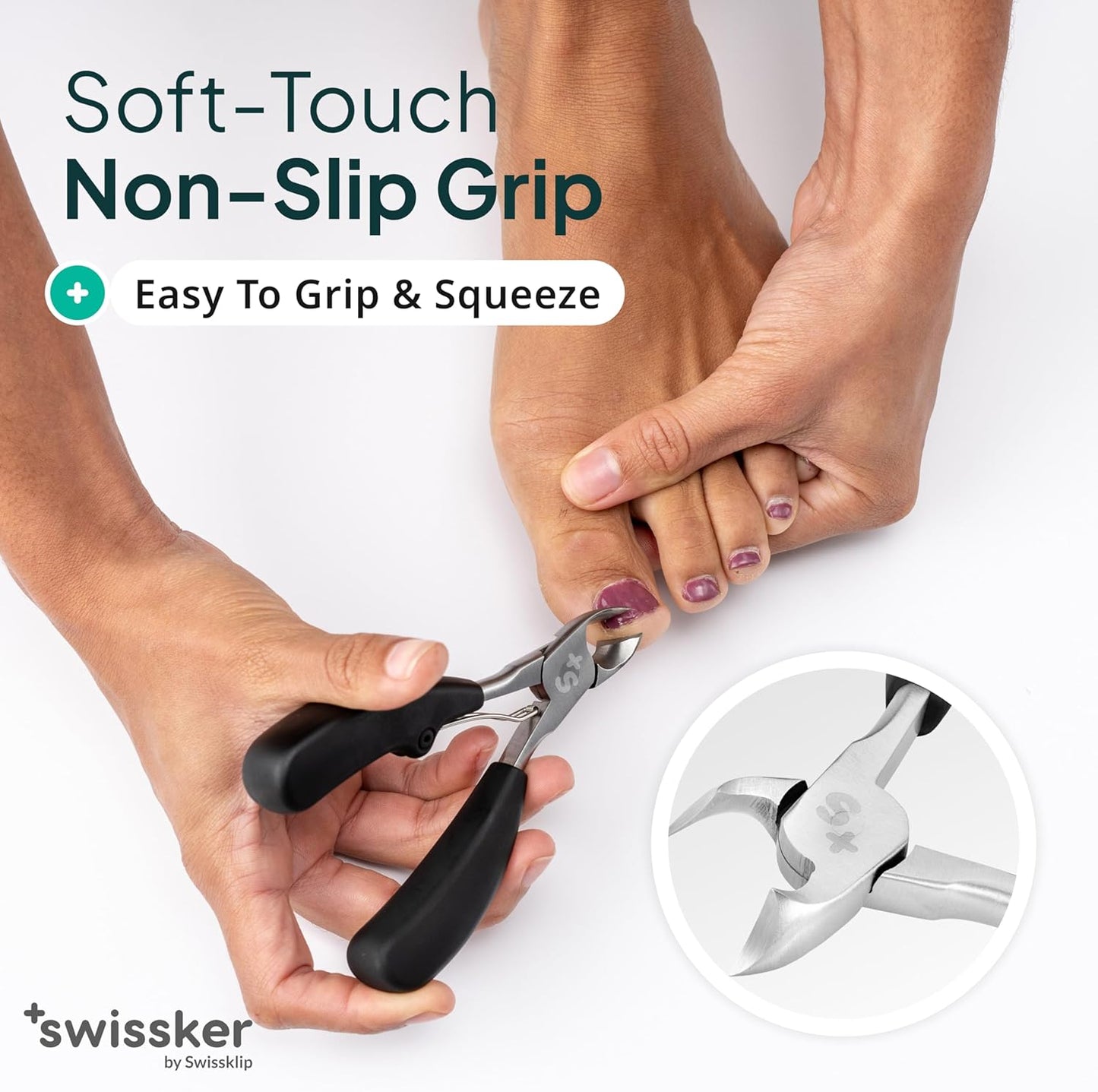 Swissklip Toenail Clippers | Heavy Duty Toe Nail Clippers I Toenail Clippers for Thick Nails I Big Toe Nail Clippers for Thick Toenails I Heavy Duty Nail Clippers for Thick Nail