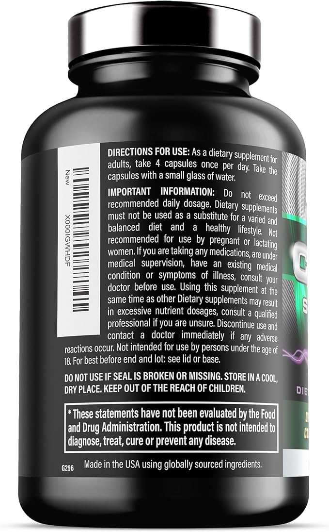Iron Labs Nutrition: Cycle Support Plus NAC (N-Acetyl-L-Cysteine) - Kidney and Liver Support Supplement - On Cycle Support Supplements for Men - N Acetyl L Cysteine and Milk Thistle (120 Capsules)