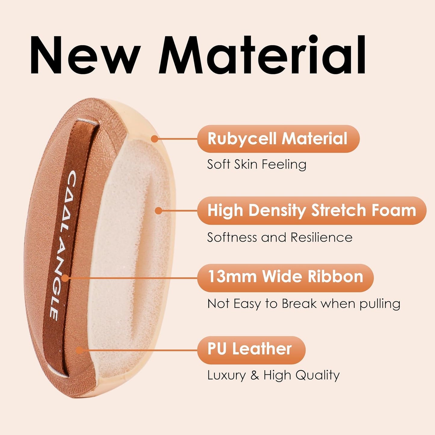 4Pack Brown Makeup Sponge For Foundation Concealer And Powder, Latex Free Blender Sponge For Natural And Easy Makeup Soft Long-lasting, Pack for 2X-Large and 2 Medium