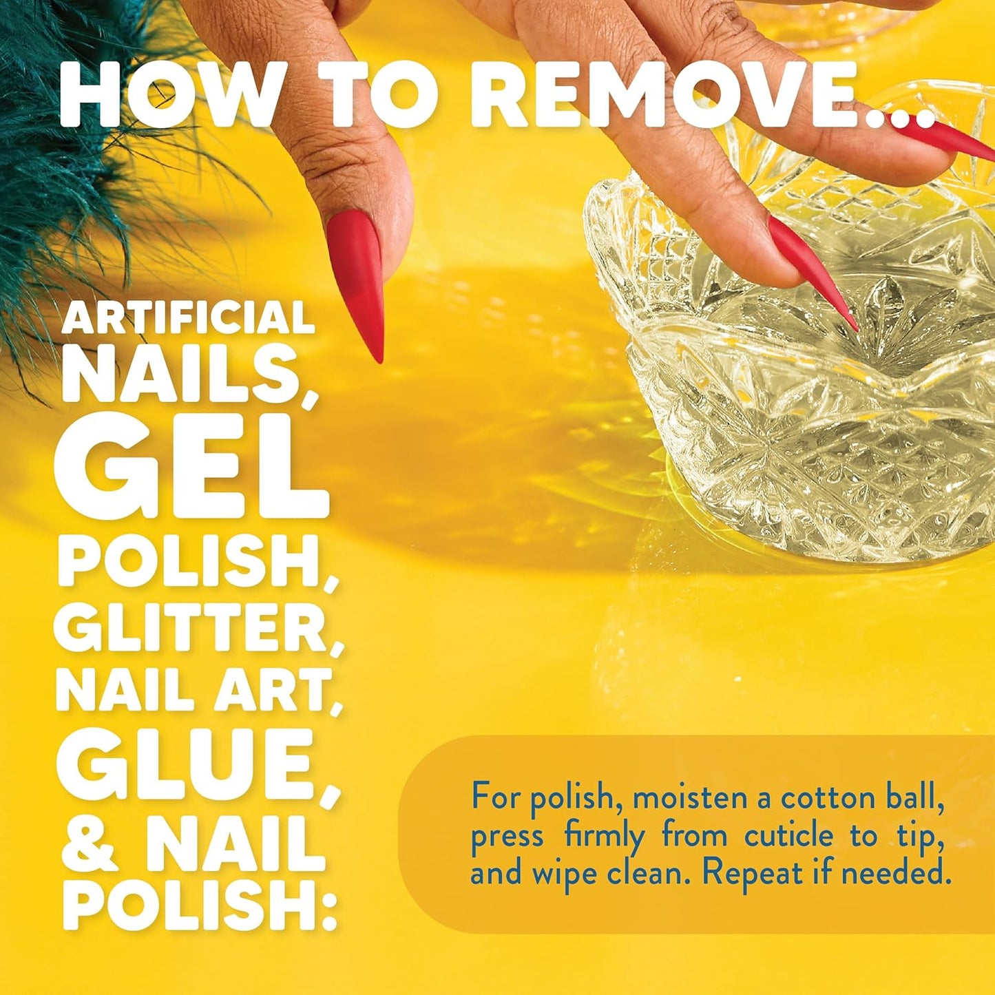 Onyx Professional 100% Pure Acetone Nail Polish Remover Kit with 7 inch Nail File, 16 fl oz - Made in USA, Maximum-Strength Gel Polish Remover, Artificial & Glitter Nail Polish