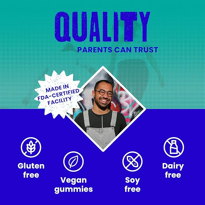 EYES+ Kids Gummy Vitamins - All Natural, Vegan Eye Vitamins for Kids & Teens - Vitamin A, Zinc, Lutein and Zeaxathin Gummies - Orange Flavor - 60/ct