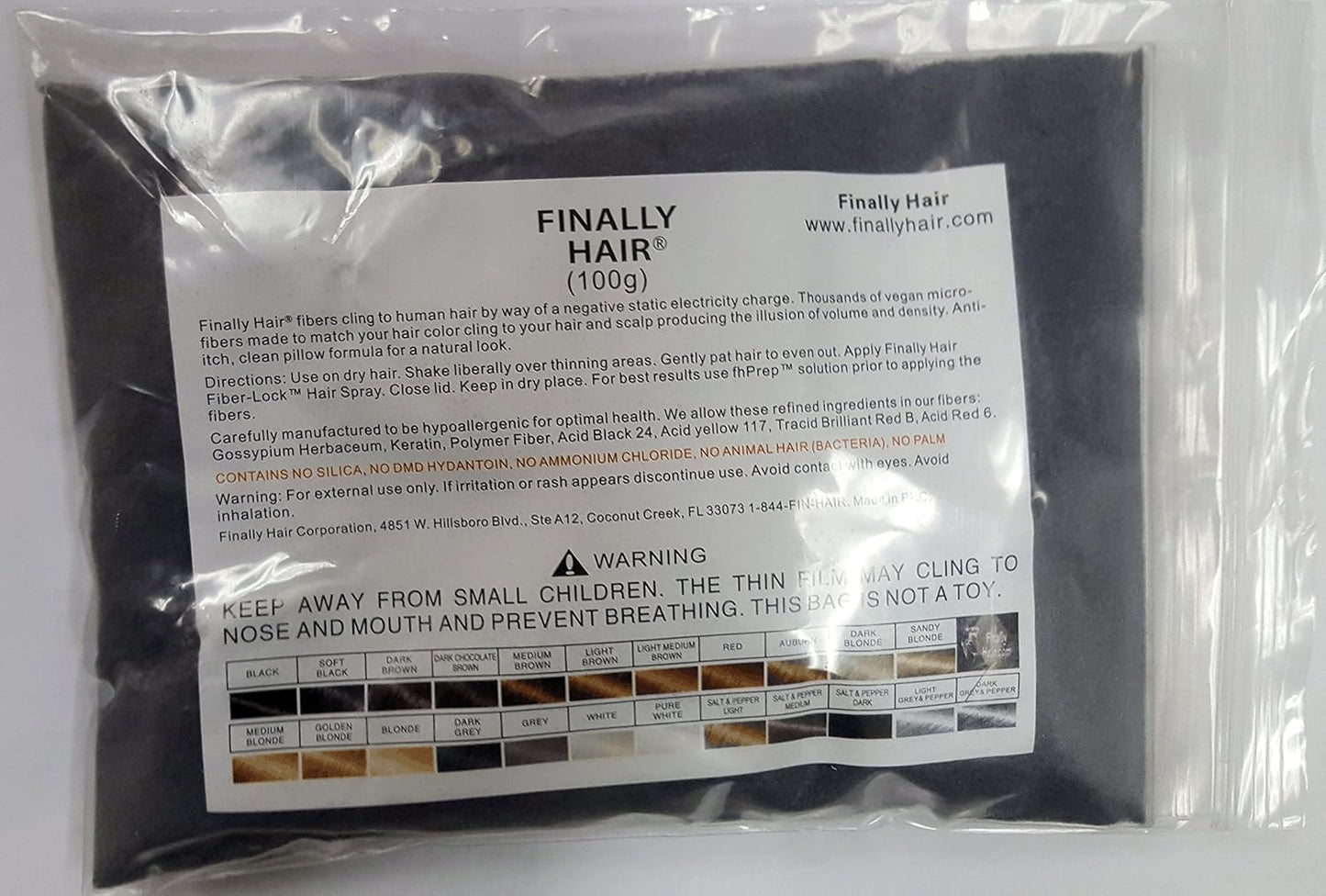 Hair Building Fibers 100 Grams Refill Your Existing Bottle. Highest Grade Fiber By Finally Hair (Grey & Pepper Dark (dark grey with highlights))