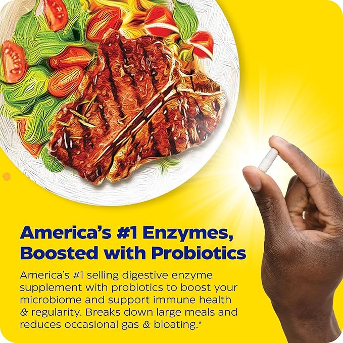 Enzymedica Digest Gold + Probiotics, 2-in-1 Formula for Gut Health, Digestive Enzymes & 1.5 Billion Active Probiotic Cultures, 45 Count (FFP)