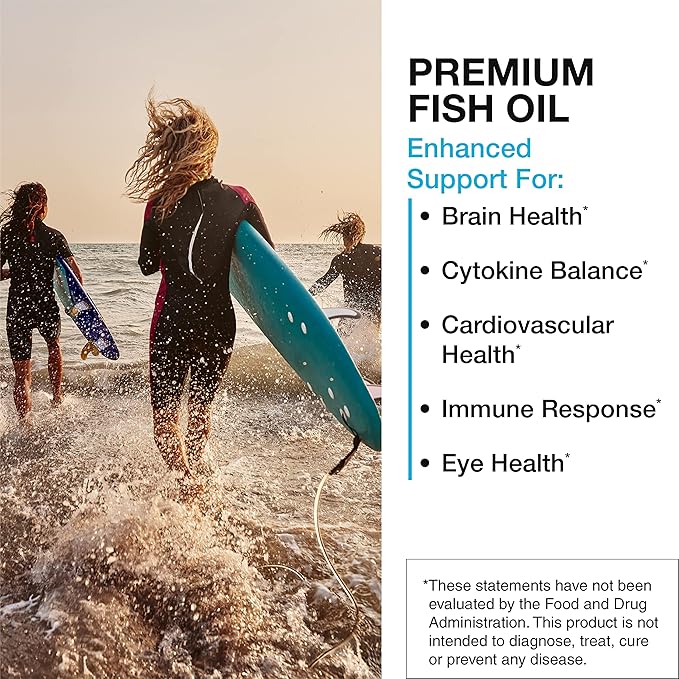 XYMOGEN Omega MonoPure 650 EC - Fish Oil with 3X Greater Absorption - DHA EPA Omega 3 Supplement for Heart Health + Cognitive Support (60 Softgels)