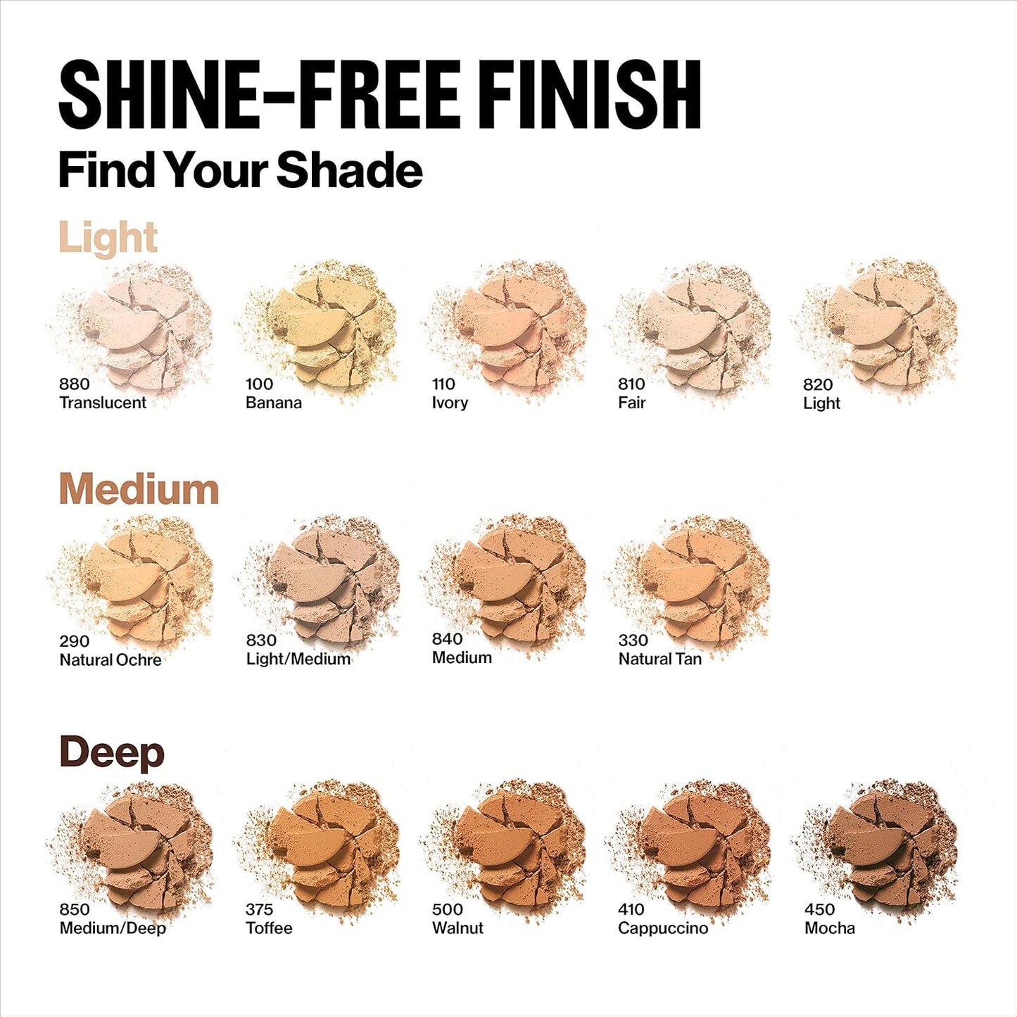 Revlon ColorStay Pressed Powder Face Makeup, Longwearing, Fragrance-Free, Noncomedogenic, 880 Translucent, 0.3 oz