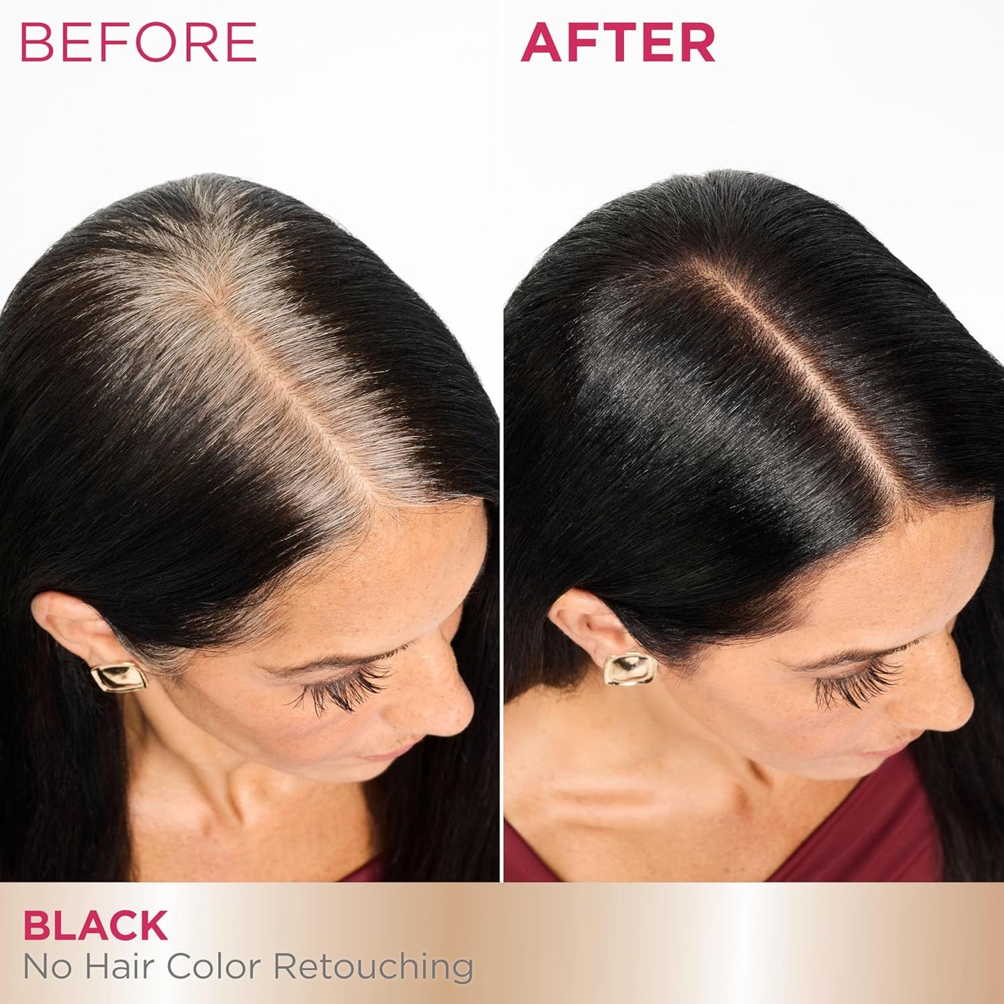 Garnier Color Sensation Color Retouch, Demi Permanent Hair Dye for Roots with 100% Gray Coverage, Black Hair Dye 1.0, Pack of 6