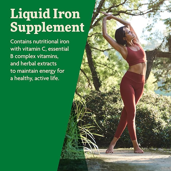 Floradix by Salus Iron & Herbs - Liquid Herbal Supplement for Energy Support - Iron Supplement with Vitamin C & B Complex Vitamins - Liquid Iron Supplement for Men & Women - 17 oz